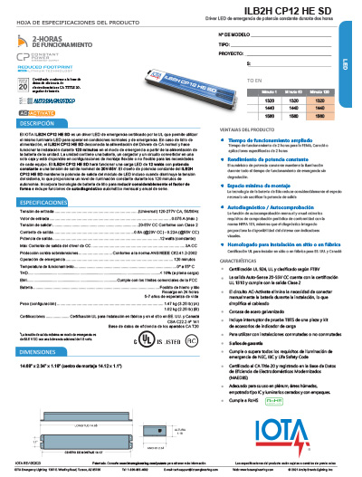IOTA-ILB2H-CP12-specification-sheet-th